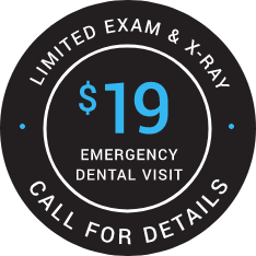 $19 emergency visit banner stamp